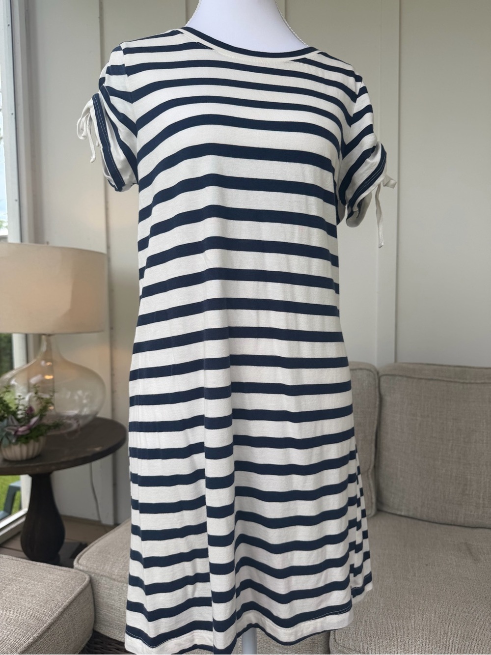 Sanctuary Navy and White Striped Crewneck Dress - Picture 5 of 8